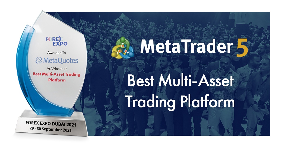 MetaTrader 5, Forex Expo Dubai 2021’de En İyi Multi-Asset Trading Platformu ödülünü kazandı